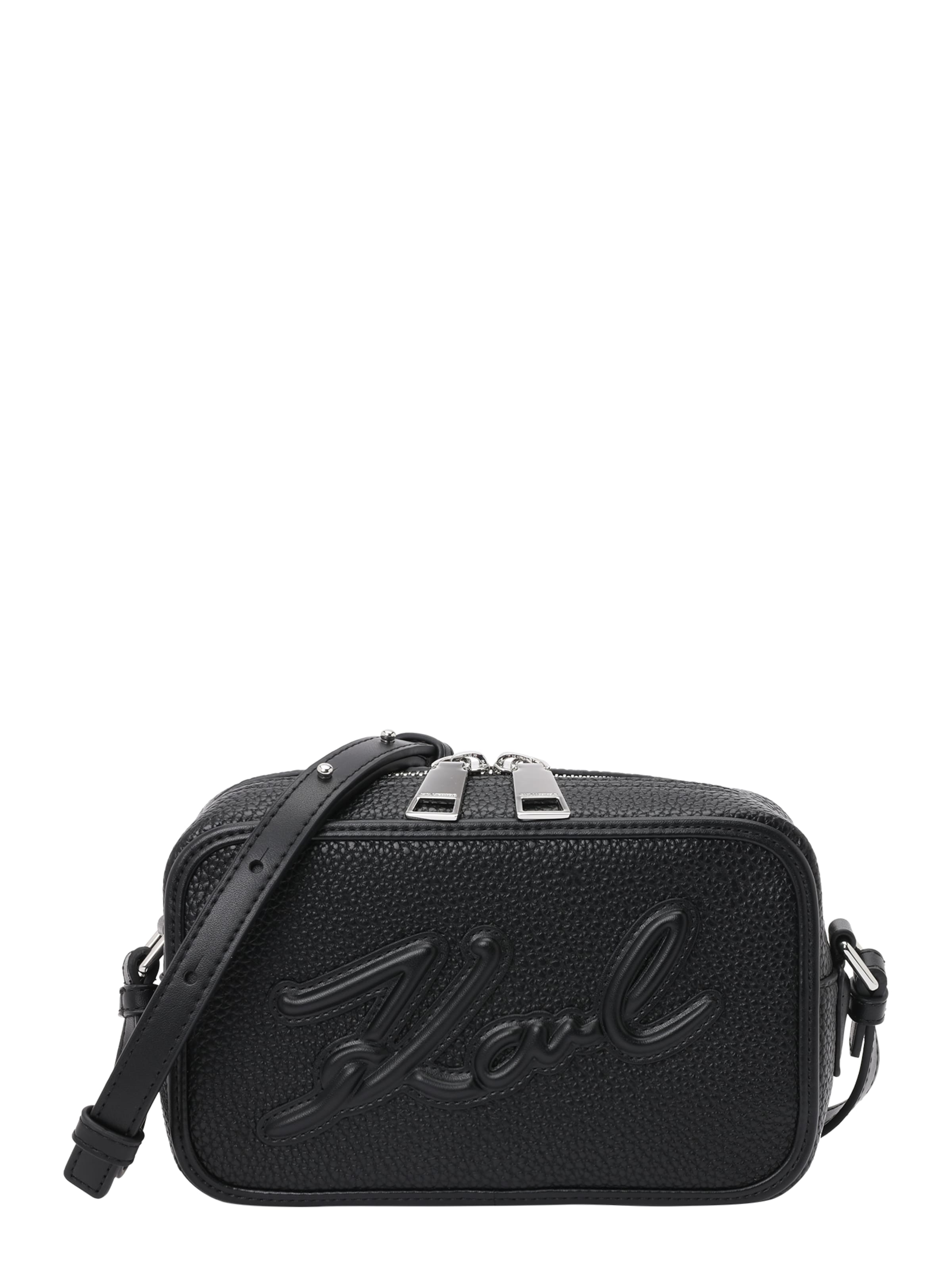 Karl Lagerfeld Crossbody Bag 'Skuare' in Black: front