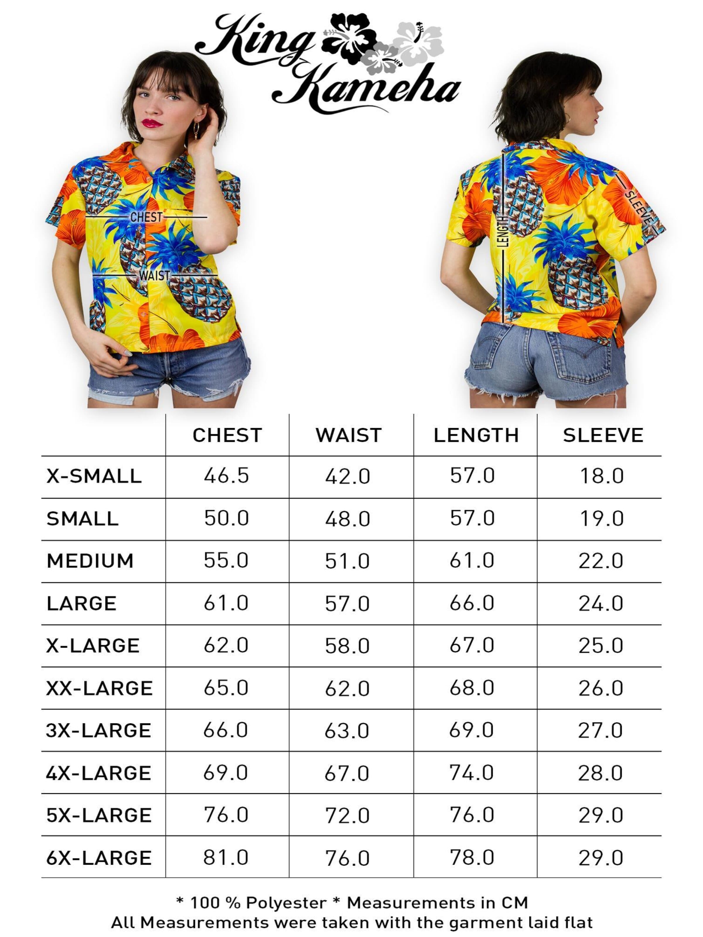 King Kameha Bluse 'Pineapple Hibiscus Shadow Line'‌‌‌‌‌ in Gelb