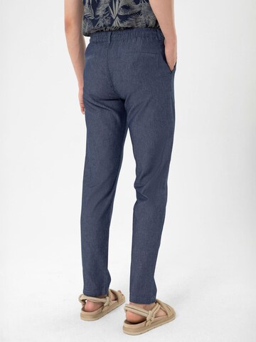 By Diess Collection - Regular Calças com pregas em azul