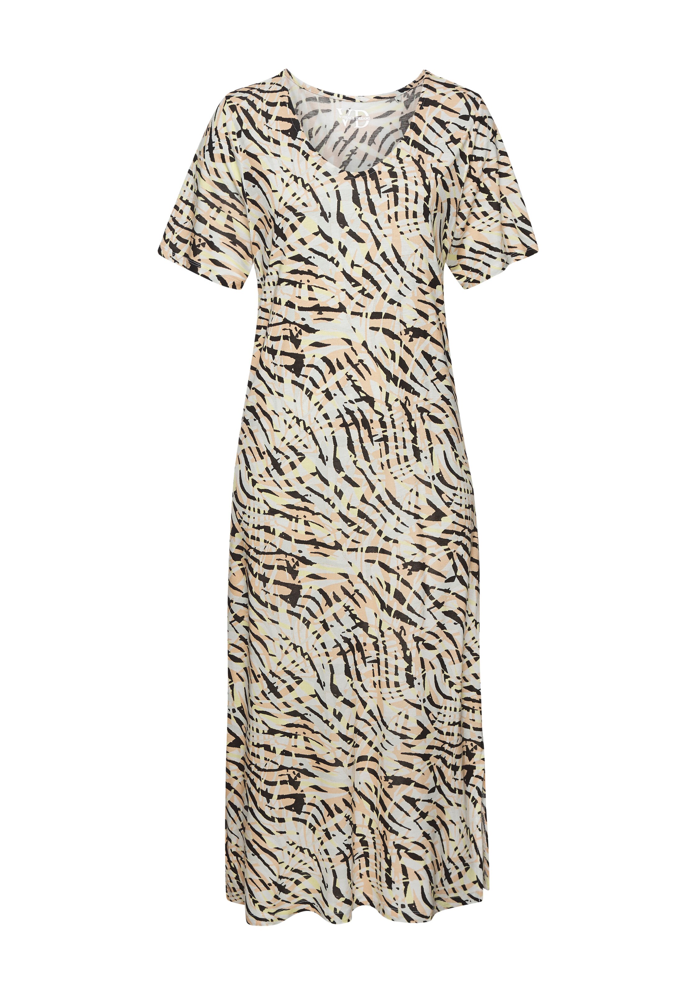 Robe d’été VIVANCE en beige : devant