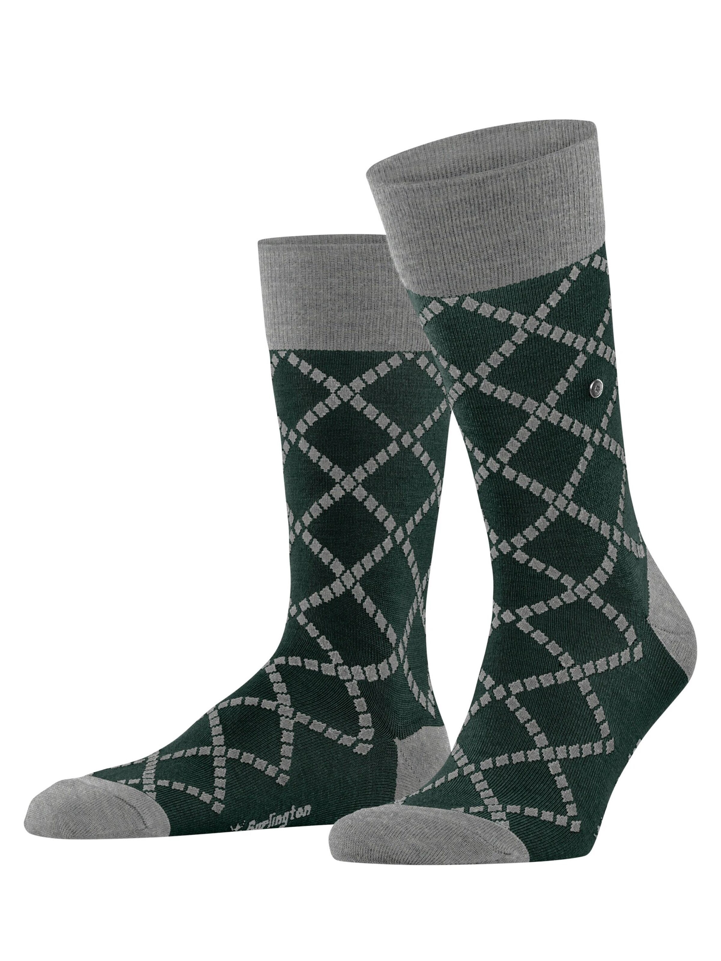 BURLINGTON Socks 'Ferry Road' in Green: front