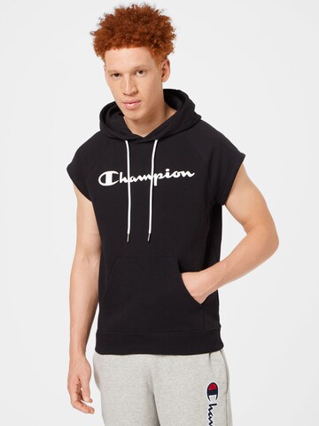 Champion Authentic Athletic Apparel Sweatshirt in Black: front