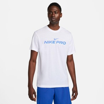 NIKE Funktionsshirt 'Pro' in Weiß: Vorderseite