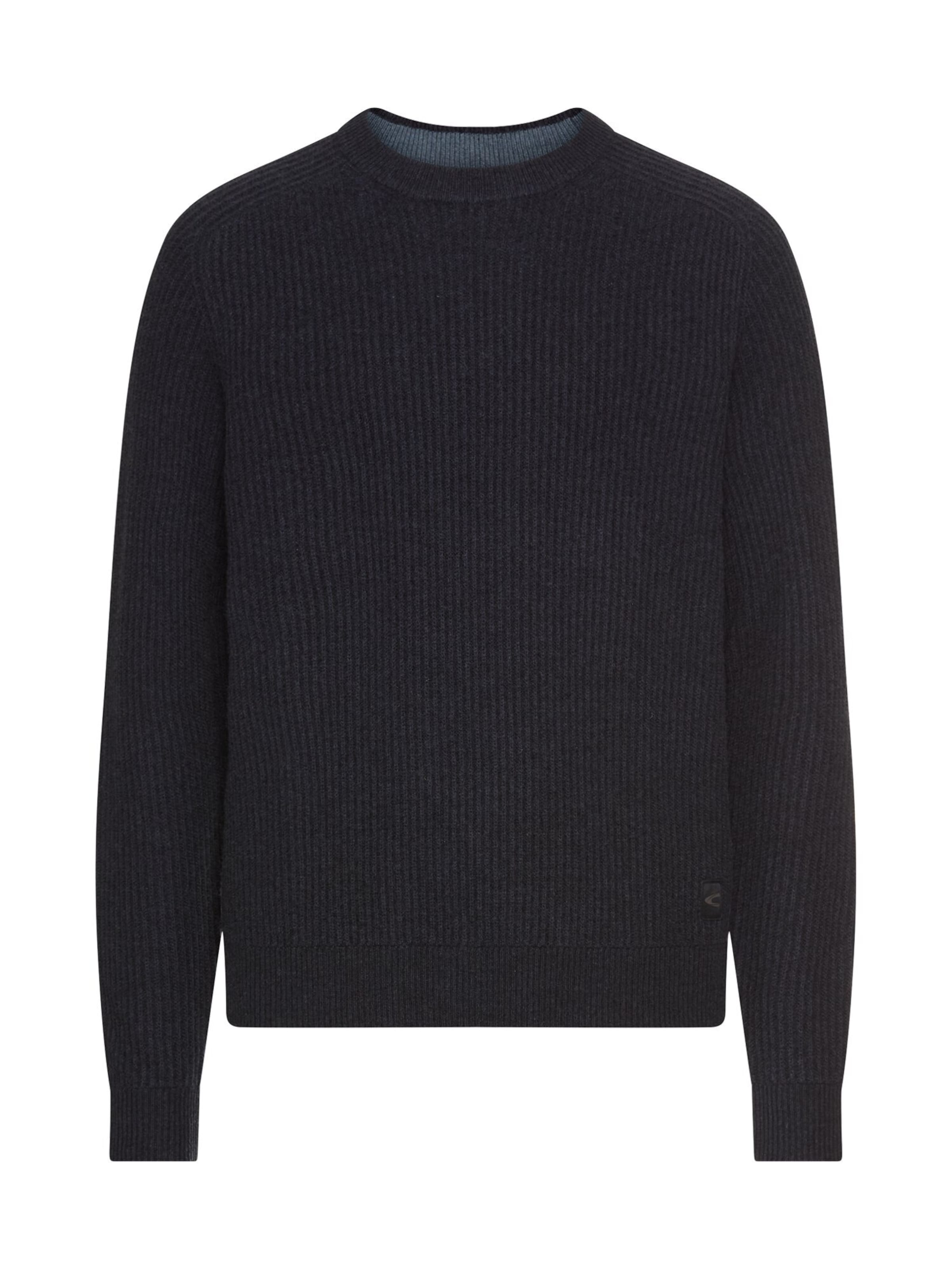 CAMEL ACTIVE Pullover aus reiner Wolle in Blau: Vorderseite