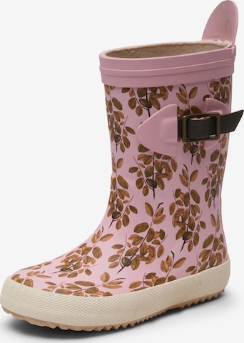 BISGAARD Rubber Boots 'Scandinavia' in Pink: front