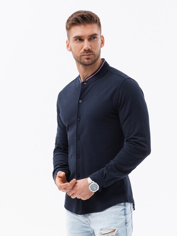 Ombre Slim fit Button Up Shirt 'K542' in Blue