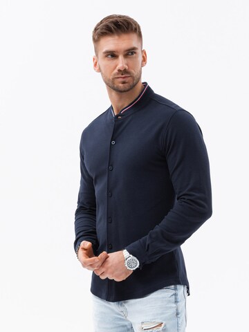 Ombre Slim Fit Hemd 'K542' in Blau