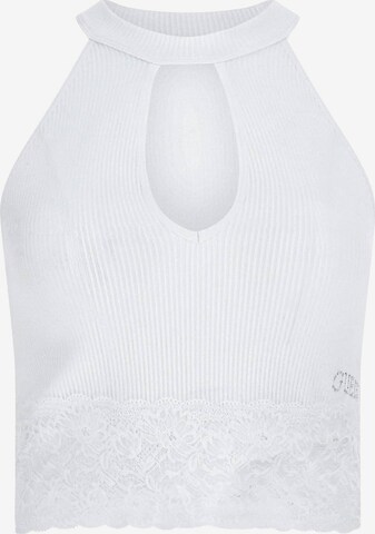 GUESS Knitted Top in White: front