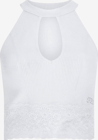 GUESS Knitted Top in White: front