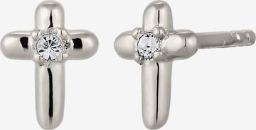 ELLI Ohrringe 'Kreuz' in Silber: Vorderseite