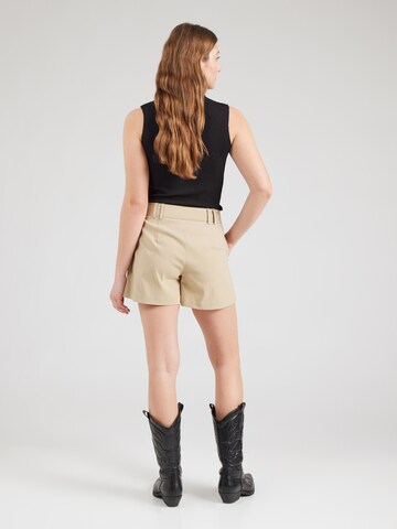 VERO MODA Regular Pleat-front trousers 'VMGOODY' in Beige