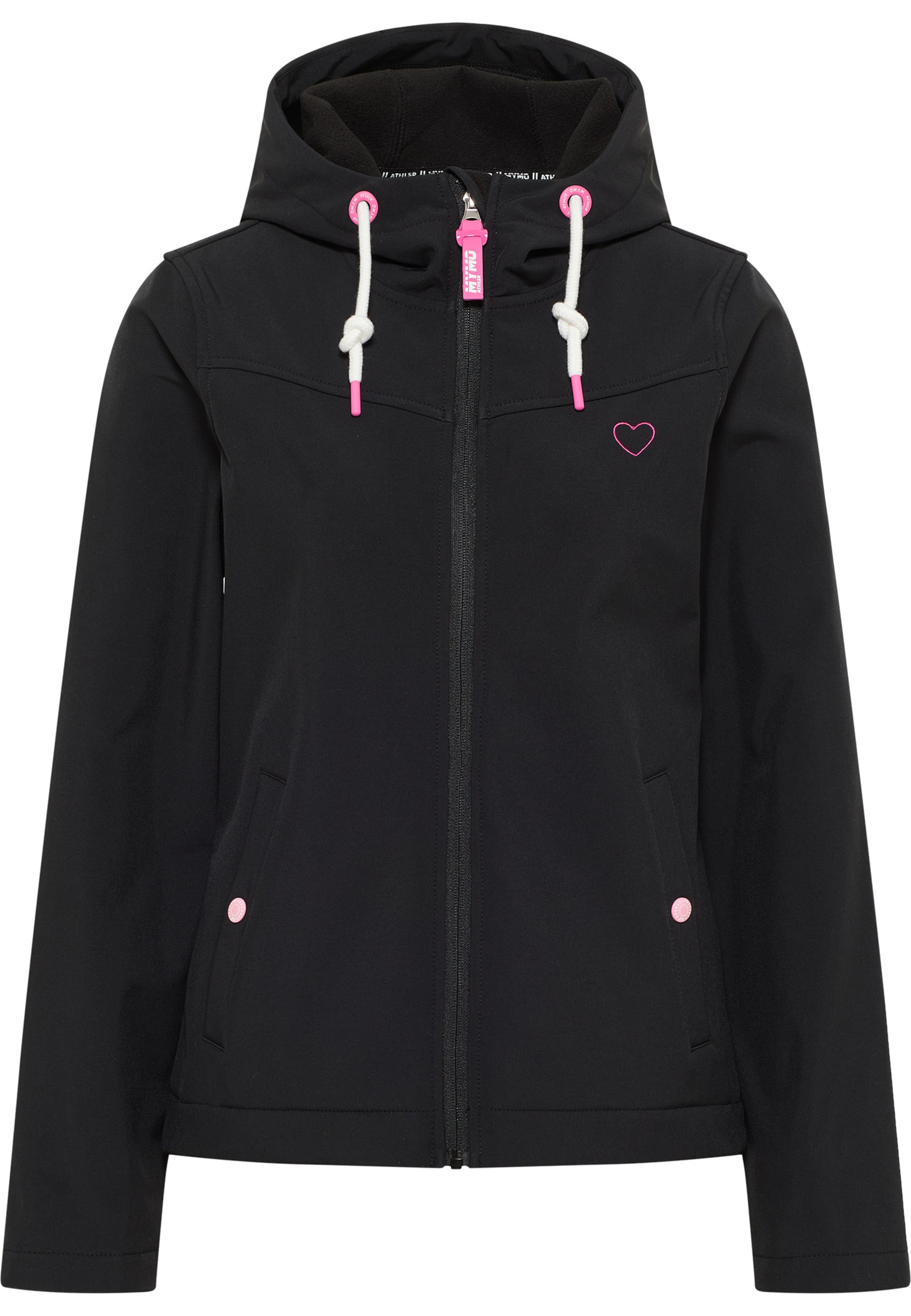 myMo ATHLSR Μπουφάν πεζοπορίας σε μαύρο: μπροστά