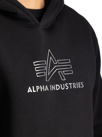 ALPHA INDUSTRIES Sweatshirt 'Basic TPU' in Black
