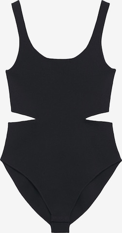 Shirtbody 'LORE' MANGO en noir : devant