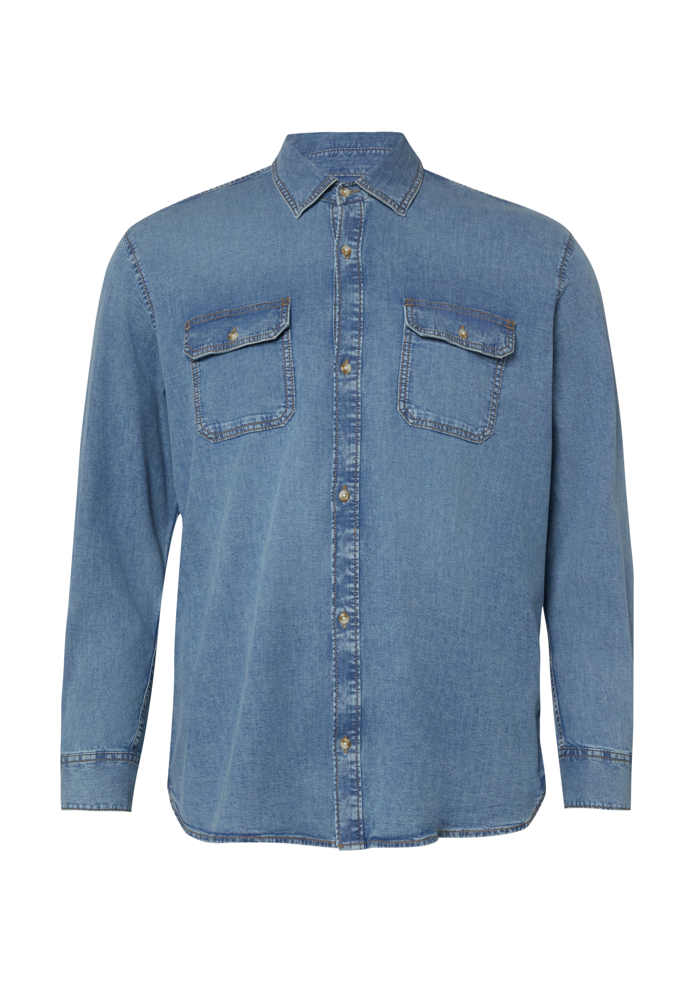 s.Oliver Regular fit Overhemd in Blauw: voorkant