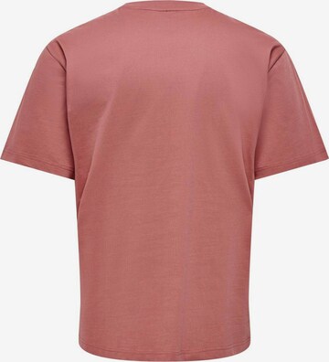 T-Shirt 'Fred' Only & Sons en rouge