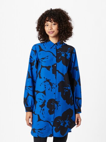 b.young Blouse 'IBINE' in Blauw: voorkant