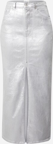 SECOND FEMALE Spódnica 'Aspect' w kolorze srebrny: przód