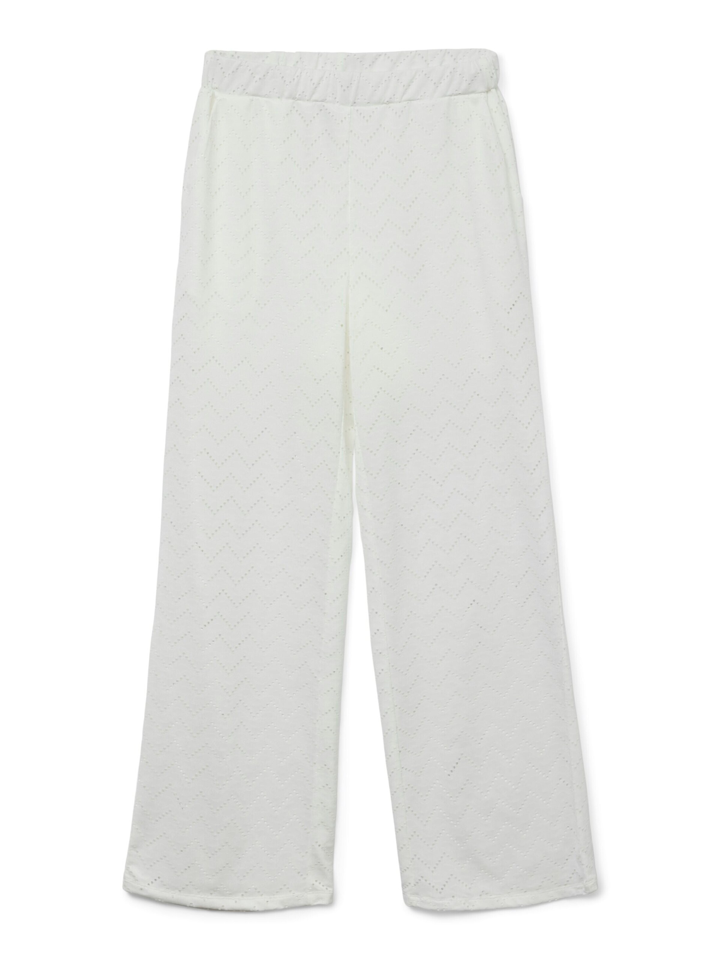 VERO MODA Wide leg Trousers 'Thas' in White: front
