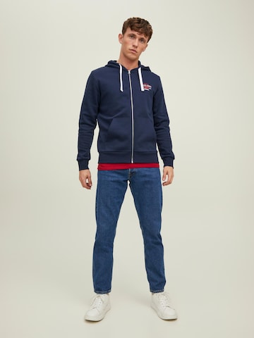 JACK & JONES Mikina 'STAMP' – modrá