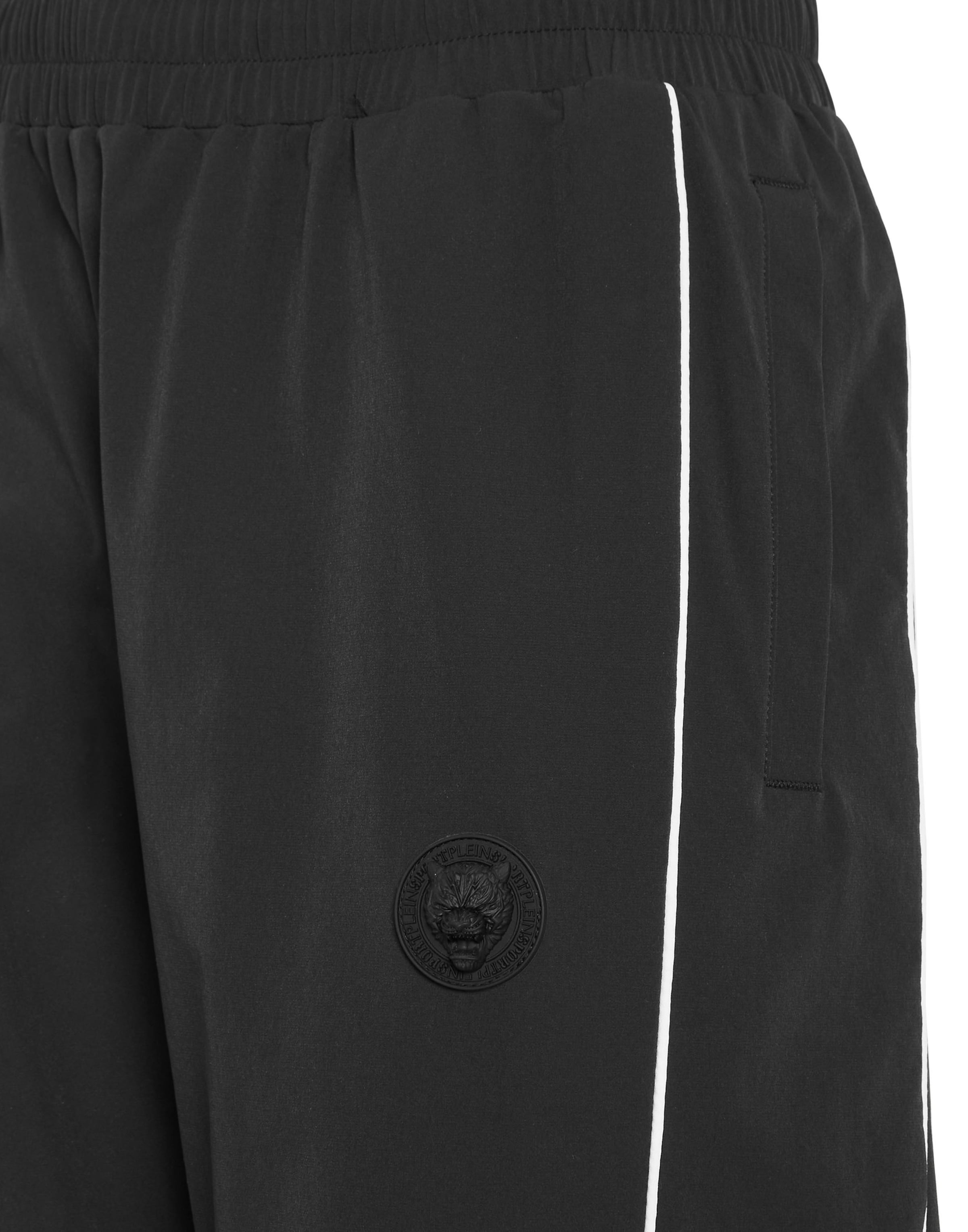 Plein Sport - Tapered Pantalón 'Scratch' en negro