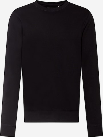 Petrol IndustriesSweater majica 'Essential' - crna boja: prednji dio