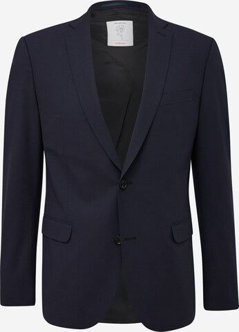 Coupe slim Veste de costume s.Oliver en bleu : devant