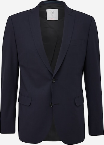 s.Oliver Slim fit Suit Jacket in Blue: front