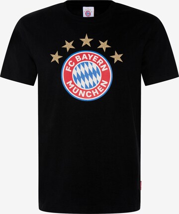 FC BAYERN MÜNCHEN Shirt 'Logo' in Schwarz: predná strana