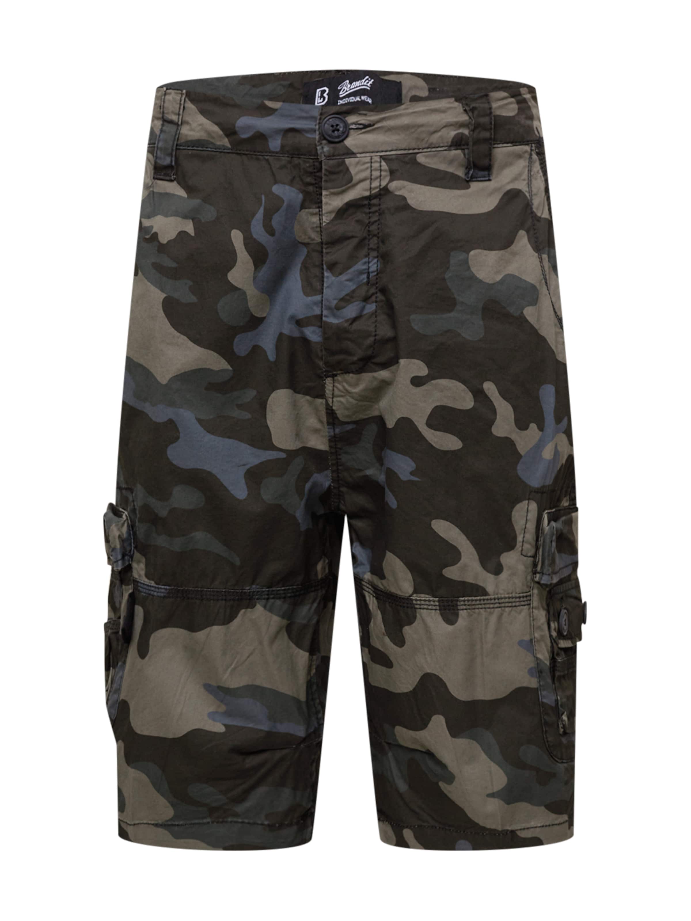 Brandit Loosefit Cargobroek in Groen: voorkant