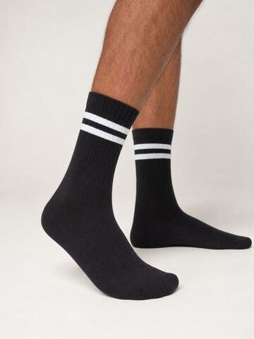 sockenkauf24 Athletic Socks in Black: front