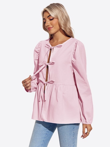 Imily Bela Blúzka - Ružová: predná strana