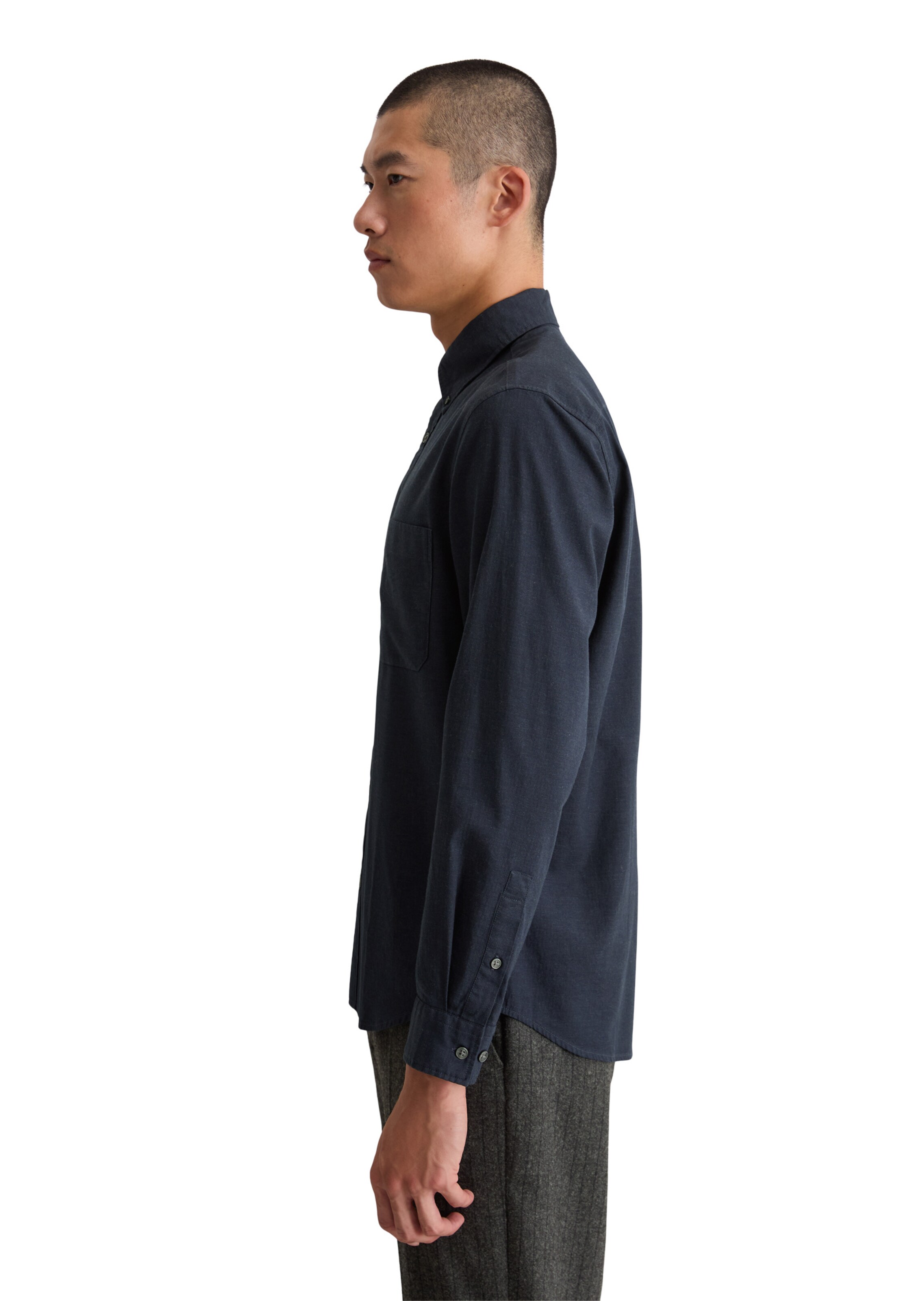 Marc O'Polo Regular fit Button Up Shirt in Blue