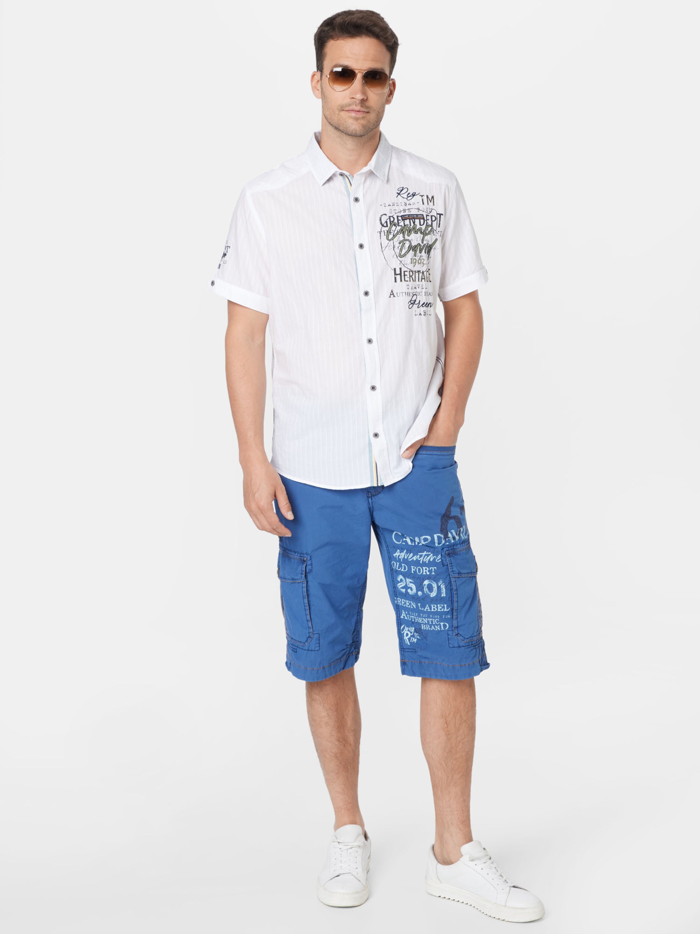 Männer Große Größen CAMP DAVID Hemd in Weiß - AI52606 Männer Große Größen CAMP DAVID Hemd in Weiß - AI52606