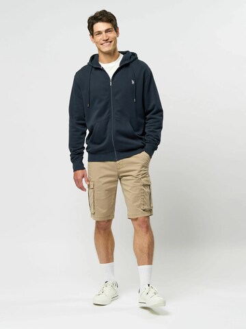 U.S. POLO ASSN. Sweatjakke 'Otto' i blå