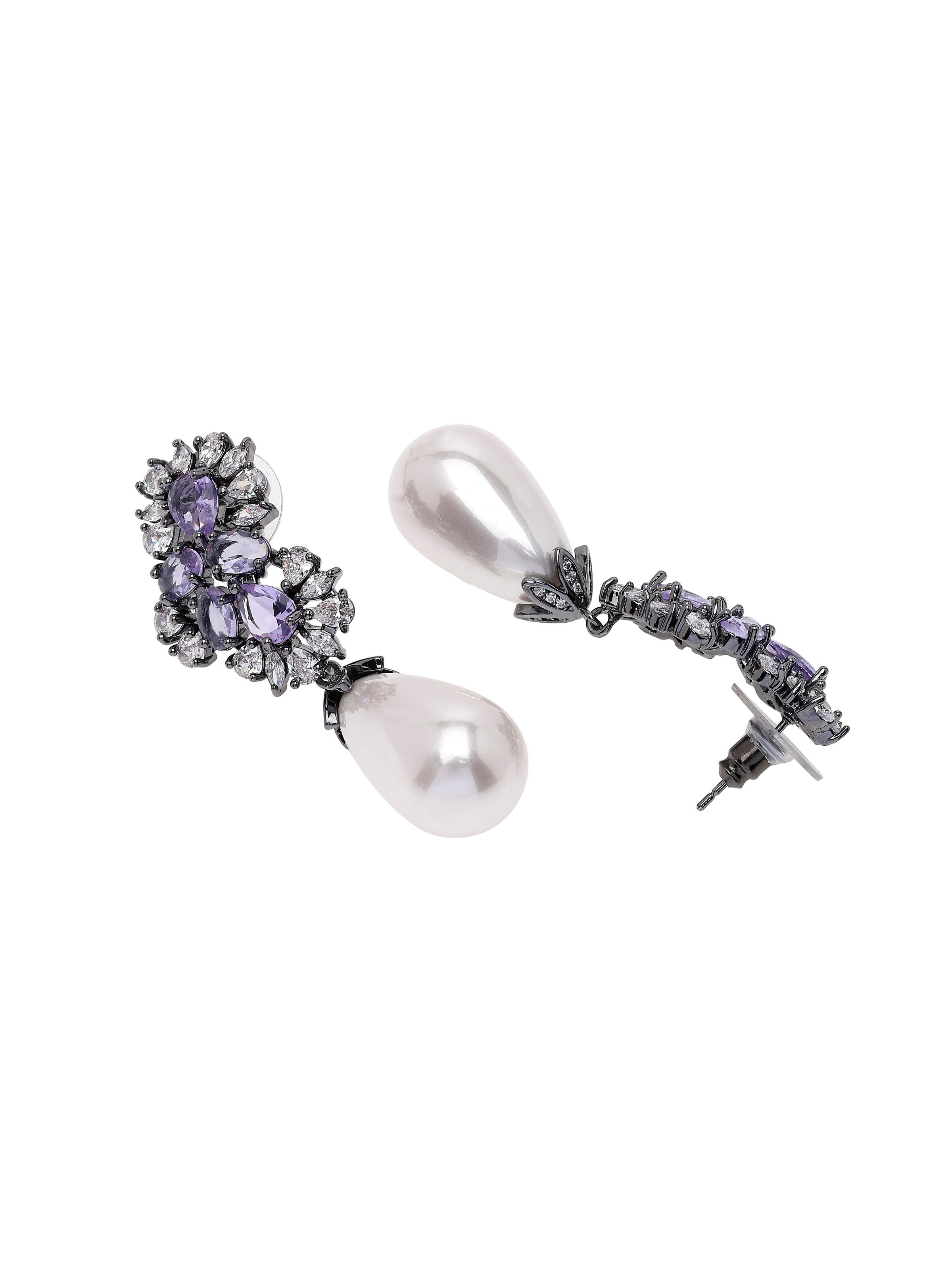 AVANT-GARDE PARIS Oorbellen 'Bernadetteta' in Lila