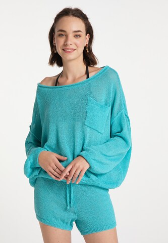 IZIA Loungewear in Blue: front