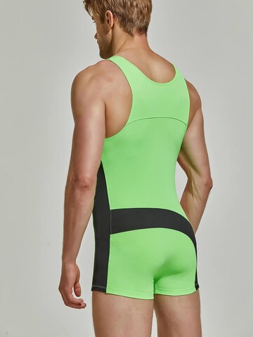 TAUWELL Sportunterhose 'Fitness Wrestling' in Grün