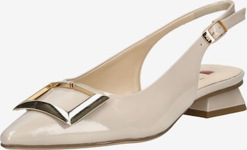 Escarpins à bride arrière Högl en beige : devant