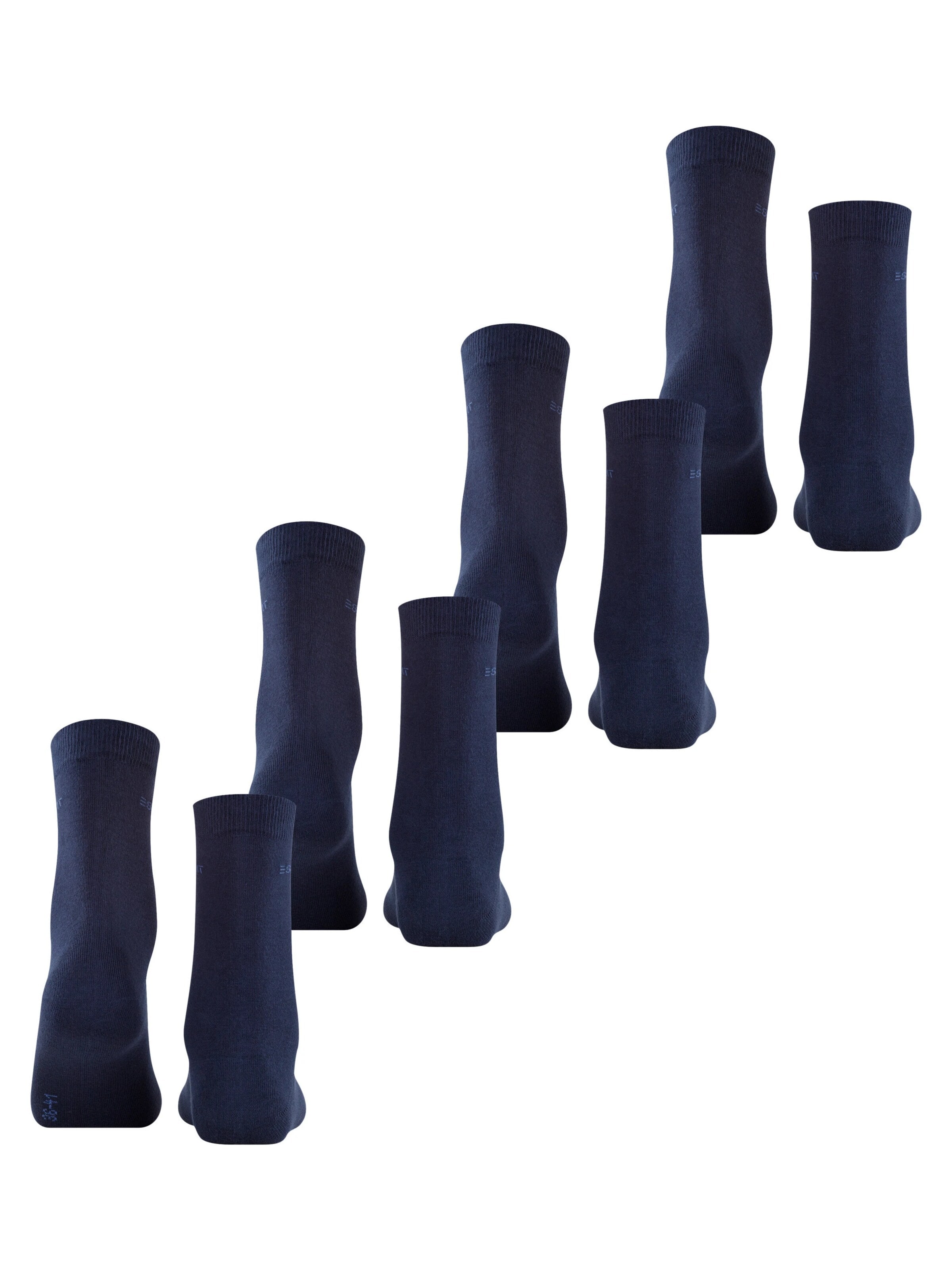 ESPRIT Socken 'Solid 4-Pack'‌ in Blau