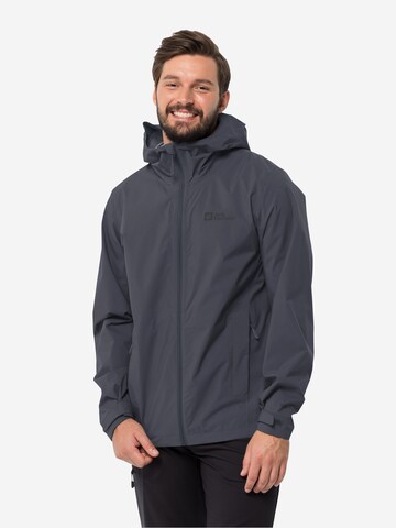 JACK WOLFSKIN Outdoorjacke 'ELSBERG' in Grau: predná strana