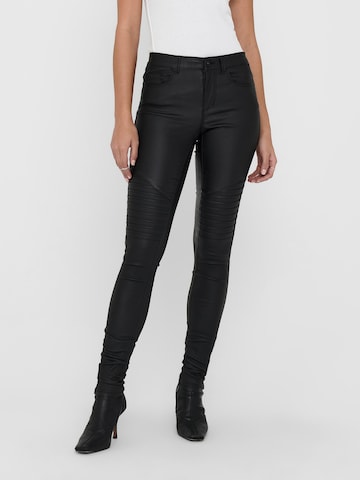 Skinny Pantalon 'New Royal' ONLY en noir : devant