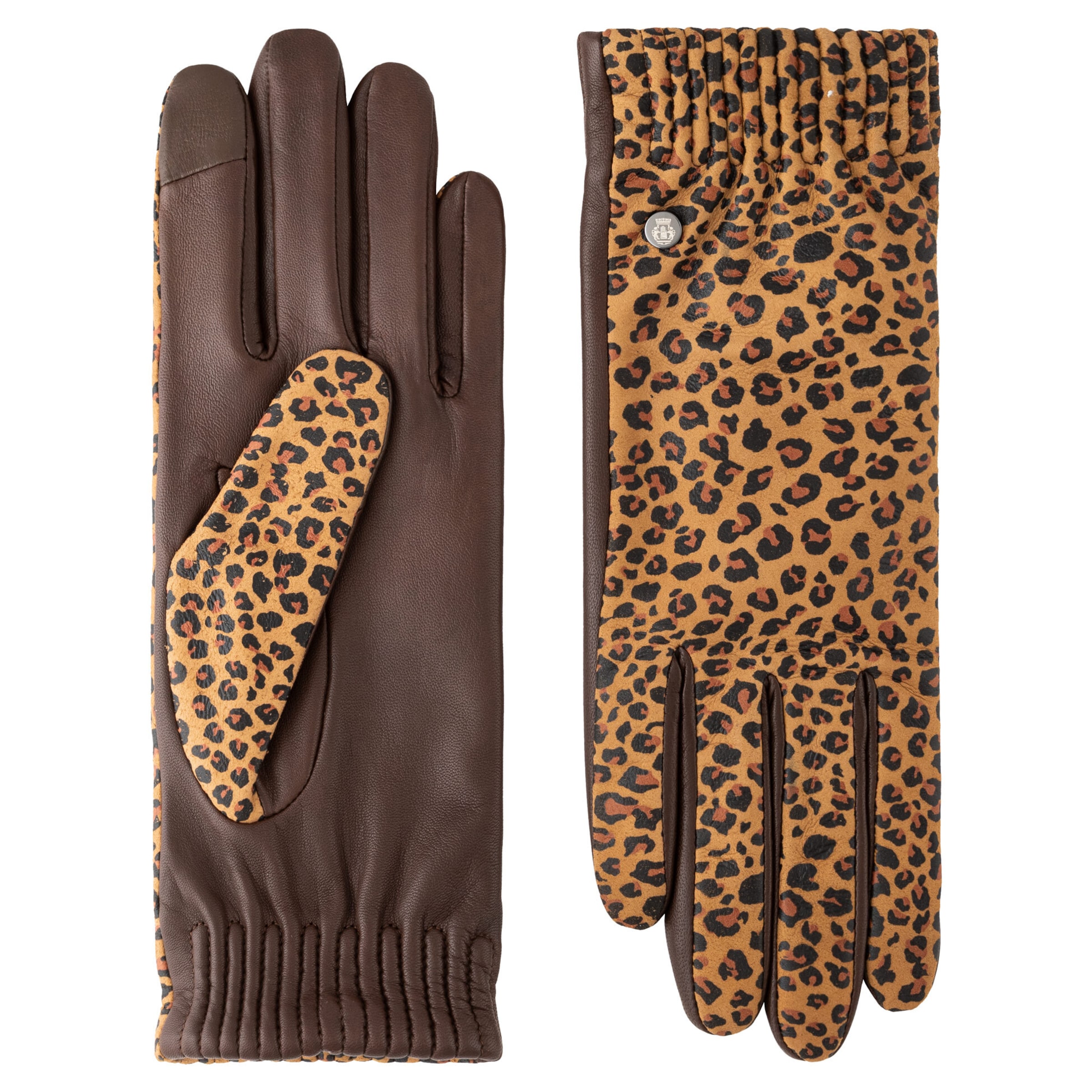 Roeckl Full finger gloves 'SERENGETI TOUCH' in Sand / Brown / Ochre / Dark brown, Item view