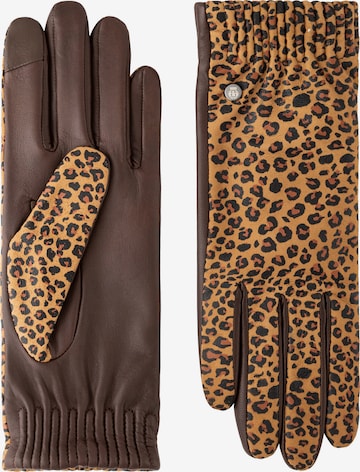Gants 'SERENGETI TOUCH' Roeckl en marron : devant