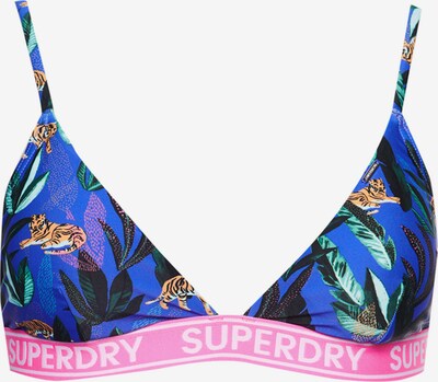 Superdry Hauts de bikini 'Jungle' en bleu foncé / vert clair / vert foncé / orange / blanc, Vue avec produit