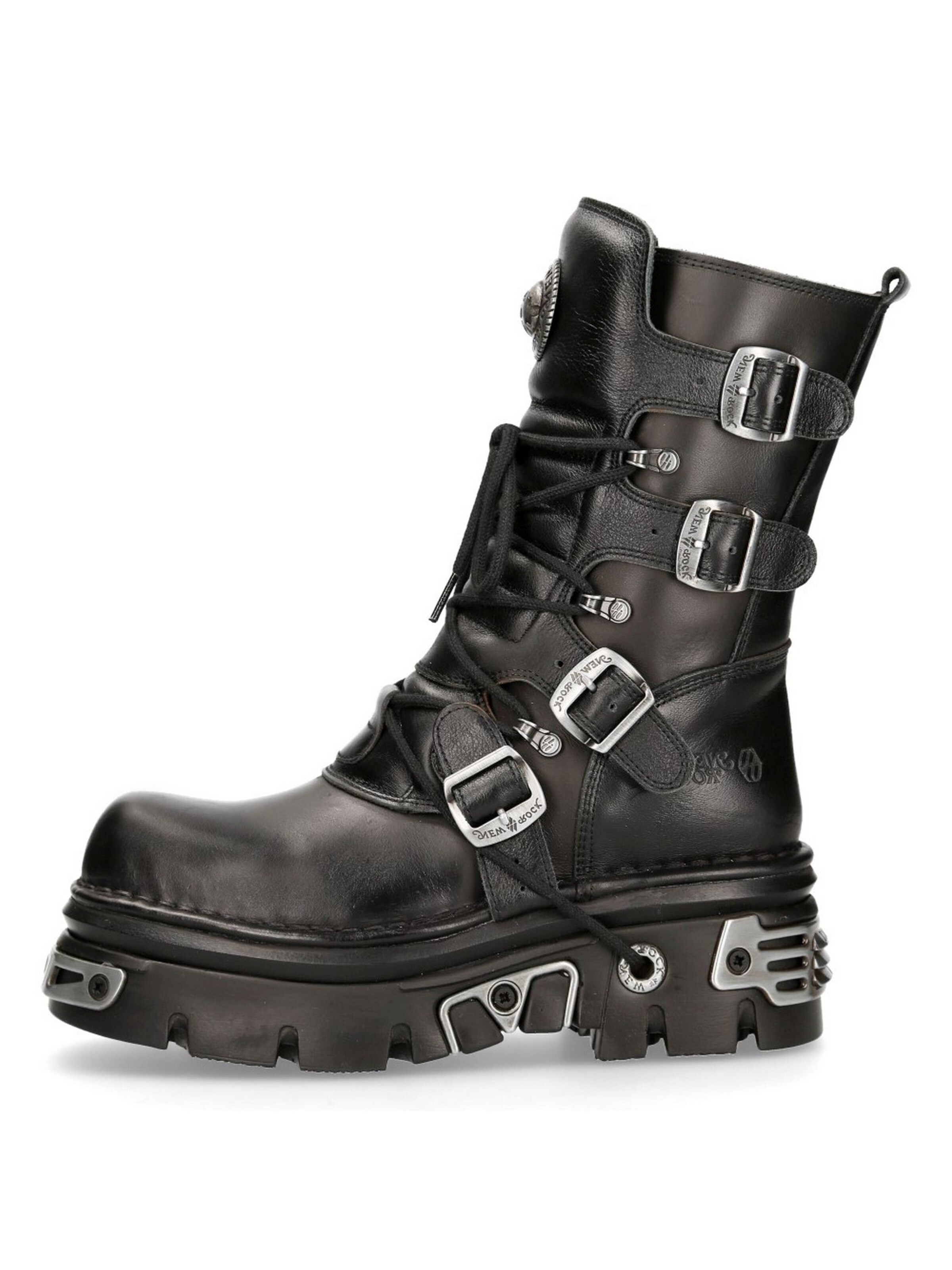 Stivale stringato 'M-373-S4' di New Rock in nero: frontale