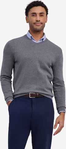 FALKE Pullover 'Cotton Knit' in Grau: Vorderseite
