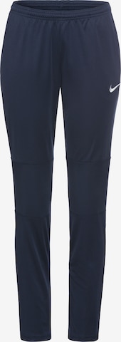 NIKE Regular Sports trousers in Blue: front