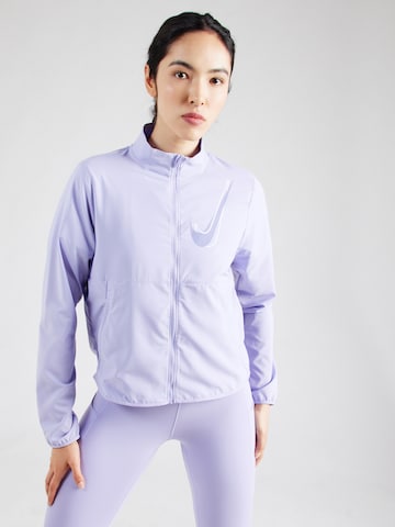 NIKE Sportovní bunda 'SWSH' – fialová: přední strana