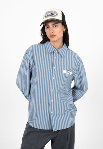 Prohibited - Ajuste regular Camisa 'Drift' en azul